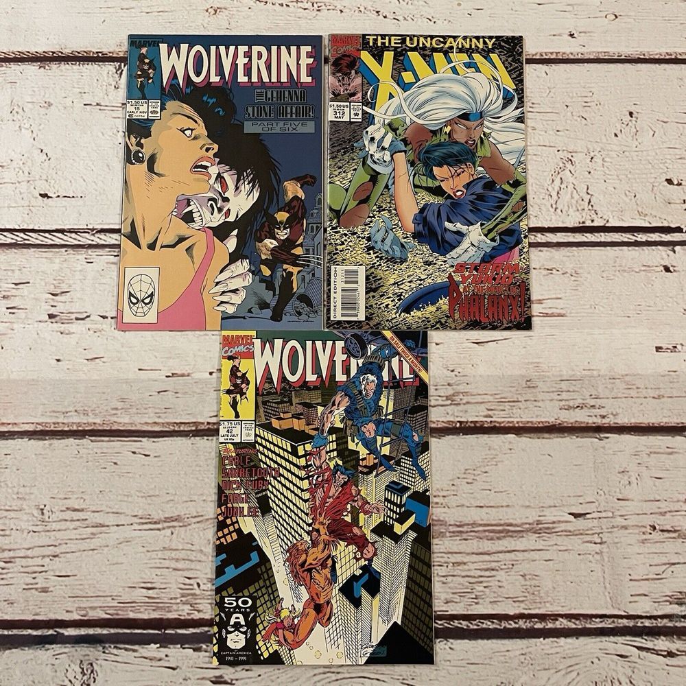 The Uncanny X-Men #312 Wolverine #15 #42 Marvel‎ Comics Lot of 3 Comic